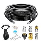 New Listing25FT Sewer Jetter Kit for Pressure Washer, 5800 PSI Water Jet Drain Cleaner H...