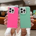 Hybrid PC+TPU Solid color Case Cover For iPhone 15/14/13/12 Pro Max/11/XS/XR/X/8