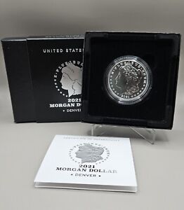 New Listing2021 D Morgan Silver Dollar Brilliant Uncirculated w/Box & Certificate
