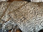 Pottery Barn 100% Cotton Leopard Quilted KING Comforter & 3 Euro Shams-26