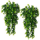 New Listing2pcs Hang Artificial Plants Indoor Realistic Green Plants Flowers Indoor Decor