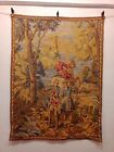 New ListingVintage Gorgeous French Aubusson Style Pictorial Tapestry Wall Hanging 124×94 Cm