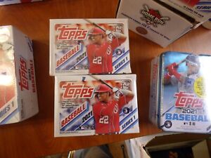 Lot of 2 2021 Topps Series 1 blaster boxes