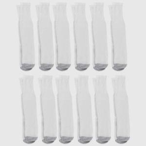 Men'S Double Tough Durability Over-The-Calf Tube Socks Odor Protection 12-Pack