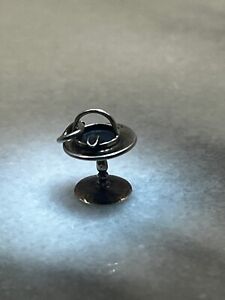 Sterling Art Deco Smoking Stand Charm Vintage 1930s Rare Ashtray Jewelry
