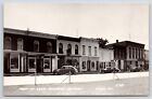Lena Illinois~Main Street~Part of Business District~Coca-Cola~1940s Cars~RPPC