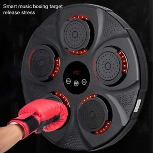 Electronic Wall Target Sandbag Training-Music Boxing Machine Sport W/Adult Glove