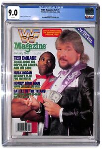 CGC 9 Million Dollar Man Ted DIBiase & Virgil WWF Magazine January 1988 wwe