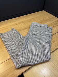 Amanda Chelsea Geometric Pattern Dress Pants Woman's Size 10 Careerwear KG