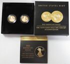 2021 W GOLD $5 AMERICAN EAGLE DESIGNER EDITION TWO-COIN PROOF SET OGP