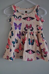 Tea Collection Baby Girl size 6-9 Months Butterflies Summer Sundress