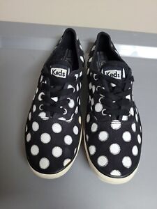 KEDS Women's Sneakers Tennis Canvas Polka Dot  Print Lace Up.Size 7