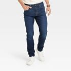 Men's Skinny Fit Jeans - Goodfellow & Co Dark Blue Denim 34x30