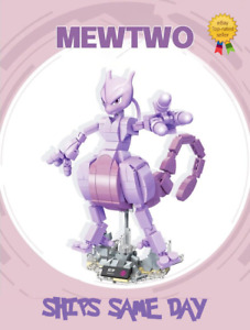 ✅ Official Pokémon Mewtwo Building Blocks Set 347Pcs Creative DIY Fun Toy NEW
