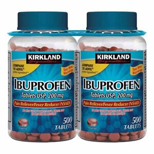 Compare to Advil 1000 Tablets 200 mg Kirkland Signature Ibuprofen Exp-12/25+