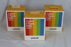 3 Pack Polaroid Color Film for I-Type x 40 Film Pack / Production Date: 12-2022
