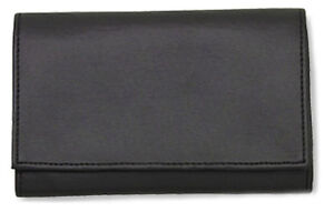 Black Vinyl Pipe Tobacco Roll Up Pouch w/Surgical Rubber Lining - 1187