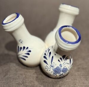Delft Blue Pottery 3 Way Tulip/bud Vase