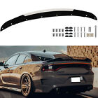 For 2015-2023 Dodge Charger SRT Hellcat 2Pcs Wicker Bill Rear Spoiler Wing Black (For: Dodge Charger)