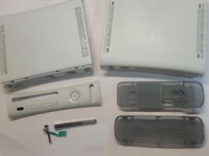 Xbox 360 fat white complete outer Housing Case Shell OEM HDMI port
