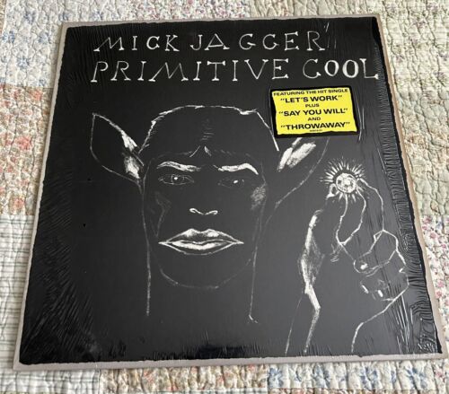 MICK JAGGER PRIMITIVE COOL COLUMBIA OC40919 US SHRINK VINYL LP 1987 1ST PRESS EX