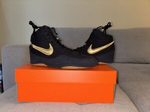 2008 Promo Sample Olympic Edition Nike Inflict Wrestling Shoes Size 9 Black/Gold