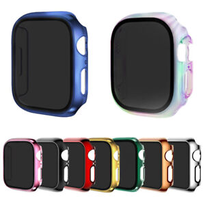 Privacy Anti-Spy Glass Screen Protector Case for Apple Watch Ultra 2 9 8 7 6 5 4