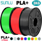 3KG SUNLU PLA Plus 3D Printer Filament 1.75mm PLA+ 1KG/ROLL +/-0.02mm Multicolor