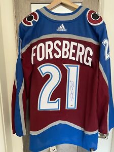 Peter Forsberg Colorado Avalanche Adidas Autographed NHL Jersey 54 NEW