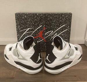 Size 13 - Air Jordan 4 Retro White/Black-Neutral Grey