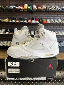 Jordan 5 Retro Metallic White (2015) Size 10.5