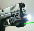 TACTICAL GREEN LASER LIGHT COMBO LED PISTOL GUN RECHARGEABLE BATTERY TGFL-8