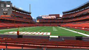 New ListingCleveland Browns Season Ticket Lower Dawg Pound Row 6 All Home Games Dog Row 6