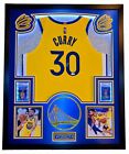 Stephen Curry Signed & Framed AUTHENTIC NIKE Jersey w/LEDS & 2 PSA10's. Beckett