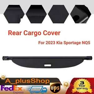Fit 2023 Kia Sportage NQ5 Upper Rear Cargo Cover Replacement Parcel Shield Black (For: Kia Sportage)