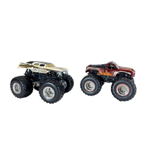 Hot Wheels El Toro Loco and Cuttin Coroners Monster Trucks 1:64 Lot of 2 Cars