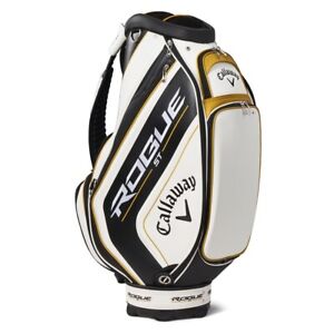 NEW Callaway Golf Rogue ST Tour Staff Bag - White  / Black / Gold