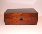 Superbly figured antique Victorian mahogany wood box re trinkets jewellery chess