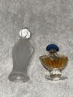 Lot Of 2 Vintage Guerlain Shalimar Perfume Bottle Both Open / Empty