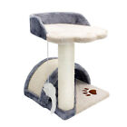 Cat Tree Tower Scratcher Climbing Furniture w/Scratching Post & Toys Pet Toy