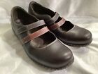 Clarks Womens Size 9.5 Bendable Mary Jane Shoes Dark Brown