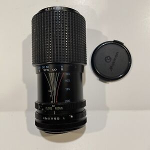 MAKINON MC 80-200mm 1:4.5 Camera Lens with ROLEV M.G. UV 55mm Lens Filter