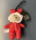 New Starbucks 2021 Holiday Mini Bear Plush Bearista Red Winter Coat Ornament