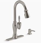 KOHLER K-R22970-SD-VS Arsdale 1-Handle Pull-Down Kitchen Faucet in Stainless NEW