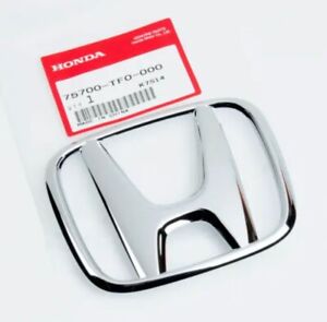 Honda Civic 4Dr Sedan Fit Front Grille H Emblem 75700-TF0-000 (For: Honda)