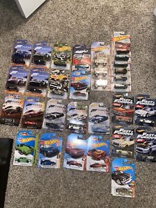Hot Wheels Mainline Lot Of 31 Walmart Series Forza Fast And Furious Older Cars