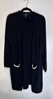 Charter Club Luxury 100% Cashmere Open Front Cardigan Size Large