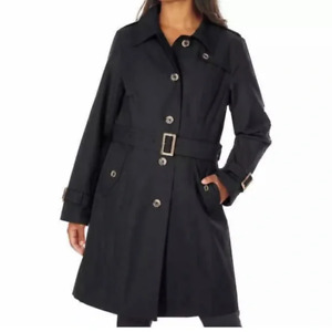 PENDLETON Women's TRENCH COAT WITH BELT Jacket Black NEW