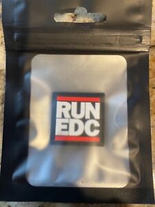 Notorious EDC “RUN EDC” RE Patch - (OG) morale patch 1”1” new in sealed pouch