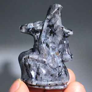 New Listing69g Natural Crystal.spectrolite.Hand-carved.Exquisite pterosaur.healing 88